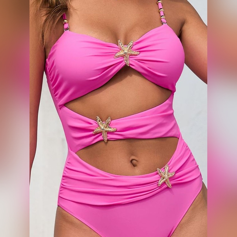 Starry Waters Swimsuit - Pink - Picture 7 of 9